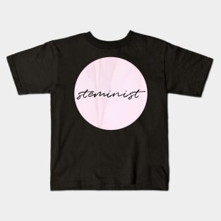 Steminist in marble pink Kids T-Shirt